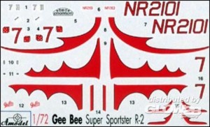 Gee Bee Super Sportster R2 Aircraft in 1:72