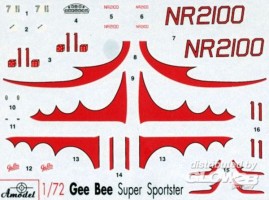 Gee Bee Super Sportster R1 Aircraft in 1:72