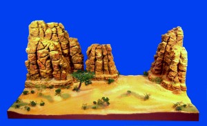 Monument Valley, Westernlandschaft, 100 x 50 x 35 cm, 1:32