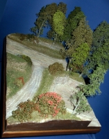 Diorama Grundplatte 51, Strae mit Panzerstellung, 50 x 30 cm, 1