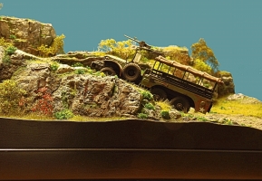 Diorama Grundplatte 99, groe Bergstrae  90 x 40 cm, 1:35