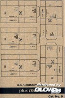 U.S. Transport Kartons WW II, 5 Stck pro Bogen. in 1:35