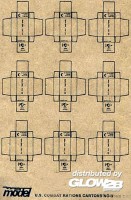 U.S. Kampf-Ration Kartons WW II in 1:35