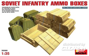 Diorama Zubehr Sowjet. Infantrie - Munitionskisten in 1:35