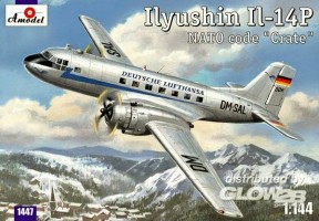 Ilyushin IL-14P DDR Lufthansa civil aircraft  in 1:144