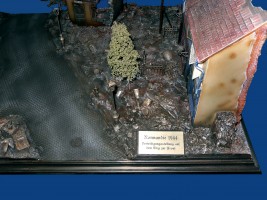 Diorama Grundplatte, Straenkreuzung Normandie 1944, 1:35