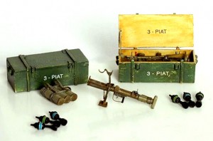 Diorama Zubehr, P.I.A.T. Granatwerfer mit Munition 1:35