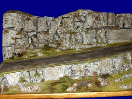 Diorama Grundplatte, Felsenstrae, 1:35