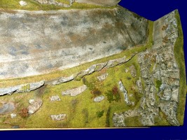 Diorama Grundplatte, Felsenstrae, 1:35