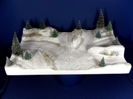 Diorama Grundplatte 65-1, Waldlichtung, 50 x 30 cm,1:87