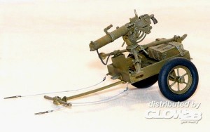 Diorama Zubehr, U.S. Handkarren M3A1 mit Browning 0,3 in 1:35