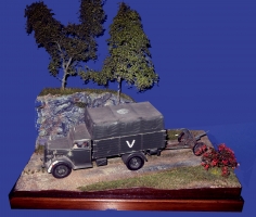 Diorama sandiger Waldweg 014/3 ,1:35