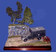 Diorama sandiger Waldweg 014/3 ,1:35