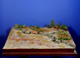 Diorama Grundplatte 48, Grabenstellung II, 42 x 30 cm, 1:72,