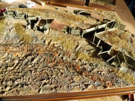 Diorama Grundplatte 48, Grabenstellung II, 42 x 30 cm, 1:72,