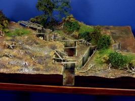 Diorama Grundplatte 47, Grabenstellung I, 42 x 30 cm, 1:72,