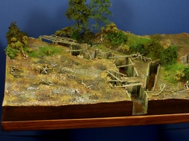 Diorama Grundplatte 47, Grabenstellung I, 42 x 30 cm, 1:72,