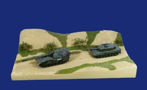 Diorama Grundplatte, sandiges Gelnde 72, 35x25cm, 1:72,