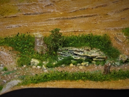 Diorama Grundplatte Sandweg mit Bach 2, 40 x 40cm, 1:35