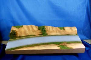 Diorama Grundplatte, sandiges Gelnde 72, 35x25cm, 1:87,