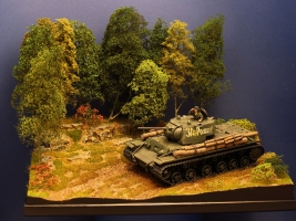 Diorama Grundplatte 66/2, Wiese am Waldrand, 42x30 cm, 1:35