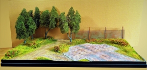 Diorama Grundplatte 030/5, Stellplatz fr Flugzeuge, 100 x 55 cm