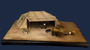 Diorama Grundplatte 89, Flugfeld Zelthangar,  1:72