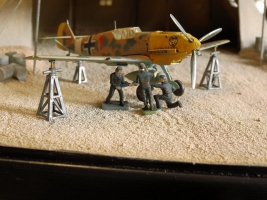 Diorama Grundplatte 89, Flugfeld Zelthangar,  1:72