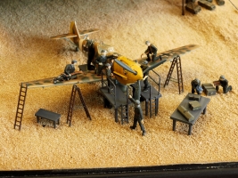 Diorama Grundplatte 89, Flugfeld Zelthangar,  1:72