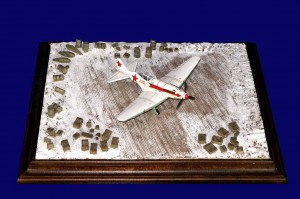 Diorama Grundplatte 99, PSP Stahlblech Flugzeugstellflche, 1:72