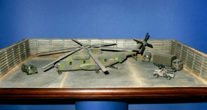 Diorama Grundplatte 101, PSP Vietnam Flugzeugsplitterbox 1:72