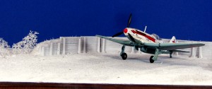 Diorama Grundplatte 44/1, Flugzeug Splitterbox, 42 x 30 cm, 1:72