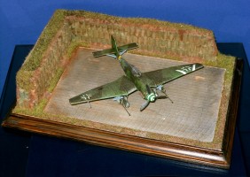 Diorama Grundplatte 100, PSP Stahlblech Flugzeugstellflche 1:72