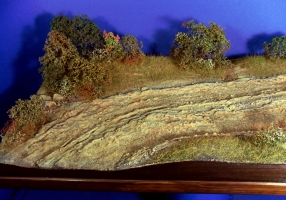 Diorama Grundplatte, Sandweg in der Steppe, 1:35