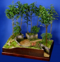 Diorama Grundplatte 49/1 Panzerstellung , 30x25cm, 1:35,