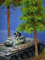 Diorama Modell Nadelbume, 1 Hochstamm Fichte, ca. 40 cm