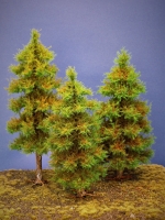 Diorama Modell Nadelbume, 3 Fichten, ca. 32 - 27 - 21 cm