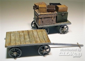 Diorama Zubehr, Railway car on baggages in 1:35