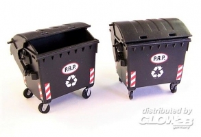 Diorama Zubehr, Waste container, Mllcontainer in 1:35