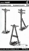 Diorama Zubehr, Telegrafenmasten, 1:35