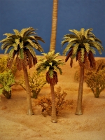 Diorama Modell Palmen Set, 3 Palmen, ca. 8 / 8 / 7 cm