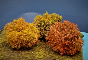 Diorama Zubehr, 1 Modellbaum- Herbst Busch-Gruppe, 15 - 16 cm h