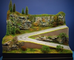 Diorama Grundplatte 35, Passstrae, 42 x 32 cm, 1:87