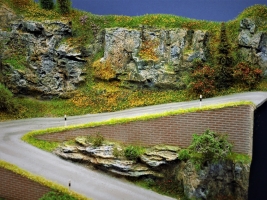 Diorama Grundplatte 35, Passstrae, 42 x 32 cm, 1:87