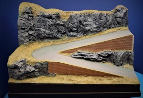 Diorama Grundplatte 35, Passstrae, 42 x 32 cm, 1:87