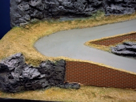 Diorama Grundplatte 35, Passstrae, 42 x 32 cm, 1:87