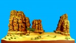 Monument Valley, Westernlandschaft, 100 x 50 x 35 cm, 1:32