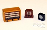 Diorama Zubehr, Old radios in 1:35