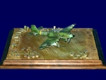 Diorama Grundplatte 97, PSP Stahlblech Flugzeugstellflche, 1:72