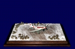 Diorama Grundplatte 99, PSP Stahlblech Flugzeugstellflche, 1:72